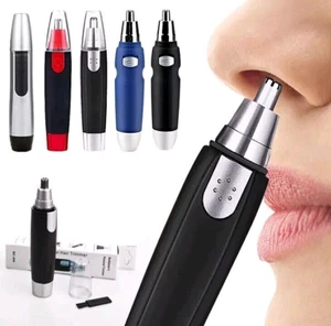 Nose Hair Trimmer Electric Nasal Ear Face Eyebrow Women Men - Picture 1 of 4