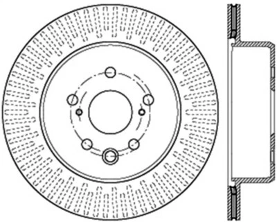 StopTech For 13-14 Lexus GS300/350/400/430 Slotted Sport Rear Left Brake Rotor - Image 1 of 4