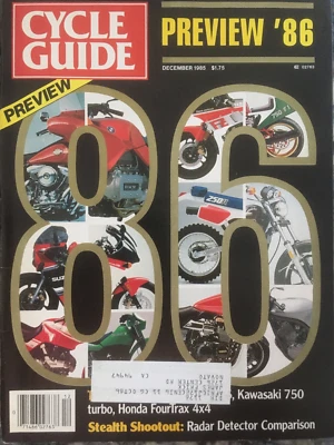 Cycle Guide Magazine December 1985 - Image 1 of 3