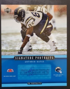 2005 Upper Deck Portraits Antonio Gates Signature Portraits 8x10 Auto #SP-5 HOF - Picture 1 of 3