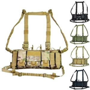 CHALECO UTILITARIO TÁCTICO TROYANO PECHO RIG PISTOLA MAG GPS BOLSA AIRSOFT EJÉRCITO CAMUFLAJE - Imagen 1 de 6