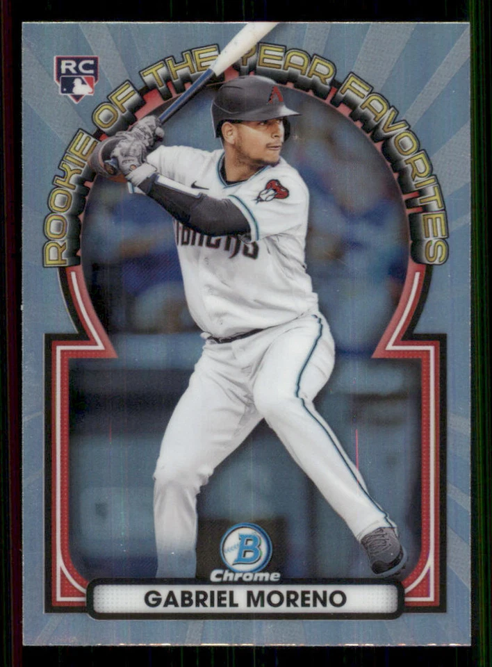 2023 Bowman Chrome Rookie of the Year Favorites #ROYF11 Gabriel Moreno - Image 1 of 2