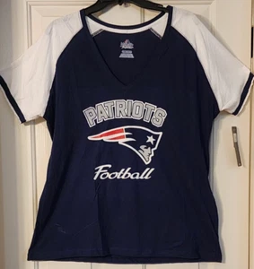 NEW  NFL Team Apparel New England Patriots Short-Sleeved Tee XXL VNeck - Picture 1 of 10
