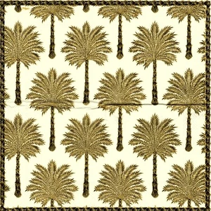 PAPIERHANDTÜCHER PALMEN BÄUME GOLD/GOLD. PAPIERSERVIETTEN PALMEN GOLD - Bild 1 von 1