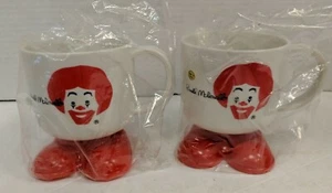 Vintage Mcdonalds Mug Cup Pair with Red Shoes In Original Packaging NEW - Picture 1 of 5