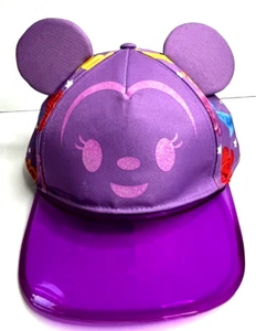 Disney Store Minnie Mouse berretto/cappello da baseball per bambina con orecchie, viola, snapback - Foto 1 di 4