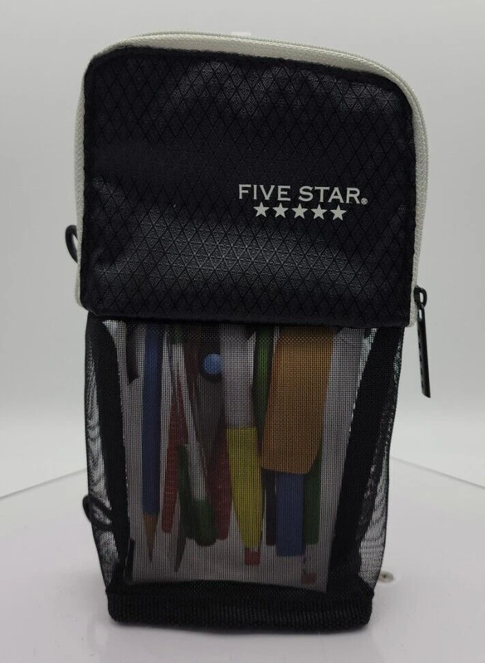 Estuche para lápices Mead Five Star Stand 'N Store contiene bolígrafos de tinta tijeras etc... Foto 1 de 1