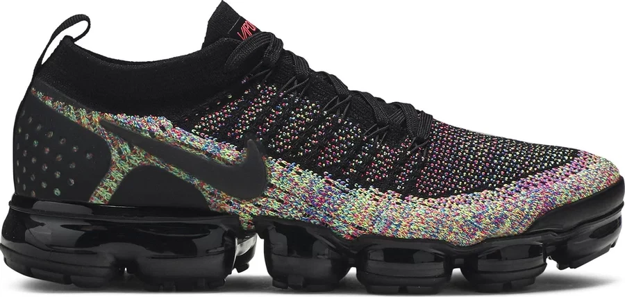 Nike Air VaporMax Flyknit 2 Black Multi-Color for Sale