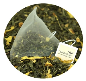Lemon Green Tea Pyramids with Chinese Sencha Lemon and Ginger by Tea People - Picture 1 of 9
