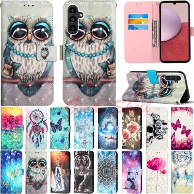 For Samsung A15 A25 A35 A14 A34 A13 A23 Magnetic Flip Leather Wallet Case Cover - Image 1 of 4