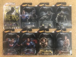 Hot Wheels Walmart Dawn of Justice Set of 8 with Chase * Super Fast Shipping - Picture 1 of 10