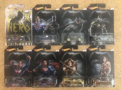 Hot Wheels Walmart Dawn of Justice Set of 8 with Chase * Super Fast Shipping - Image 1 of 4