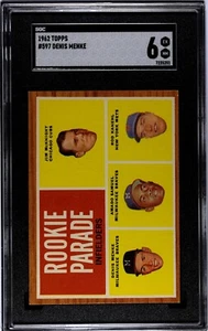 1962 Topps ROD KANEHL ROOKIE PARADE New York Mets #597 SGC 6 EX/NM Condition (2) - Picture 1 of 2