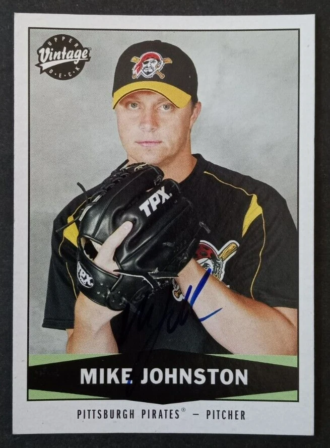 2004 Upper Deck (VINTAGE) SIGNED: Mike Johnston, PIRATES #491 - Image 1 of 1