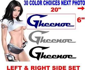 GHEENOE CANOE BOAT DECAL DECALS HULL SIDE 30 COLOR CHOICES - Picture 1 of 4