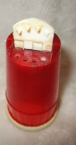 Vintage~Plastic Flip Top~Salt and Pepper Shaker~2 in 1~2 5/8" Tall~1960's - Picture 1 of 9