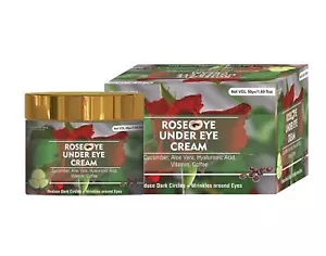 Rose eye Flavor Under Eye Cream for Dark Circles & Wrinkles 50Gm Each Pack of 2 - Picture 1 of 5
