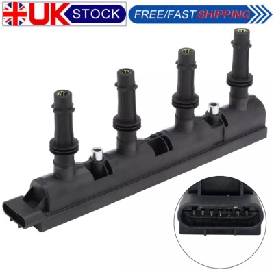 Ignition Coil Packs Fit Opel Vauxhall Adam Astra J Corsa D 1.2 1.4 Petrol 7 Pins - Image 1 of 4