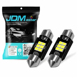 JDM ASTAR 2pcs 31mm White SMD 6 LED Festoon Dome Light Map Lamp Interior Bulbs - Picture 1 of 5