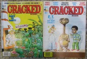 Two Vintage Copies of Cracked Magazine, Both "E.T." Themed Dated Jan & July 1983 - Picture 1 of 6