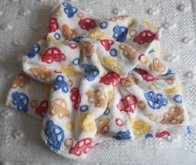 Nueva manta de lana suave crema para bebé, autos multicolores, 100 cm x 75 cm Foto 1 de 2