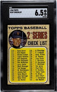 1968 Topps #107 Checkliste Juan Marichal SGC 6.5 EX-MT+ - Bild 1 von 2