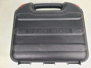Estuche de herramientas negro de plástico Black & Decker solamente (15"x13"x4") - Imagen 1 de 9