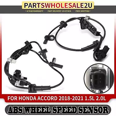 Sensor de velocidad de rueda ABS delantero izquierdo y derecho 2 piezas para Honda Accord 2018 19-21 Foto 1 de 4