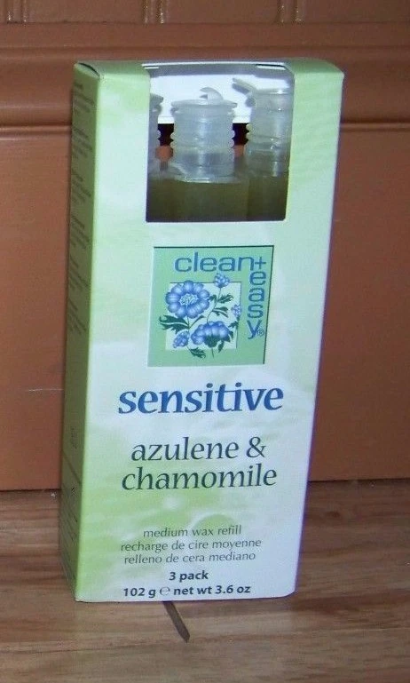 Paquete de 3 suministros de cera/cera de recarga de cartucho Clean & Easy Sensitive 245017 3,6 oz  Foto 1 de 1