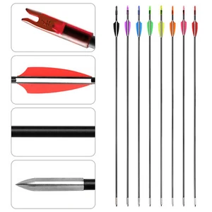 24X30" Archery Fiberglass Arrows Training Arrows Recurve Compound Bow Practice - Picture 1 of 16