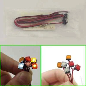 1 Paio Luci Laterali Lampada di Posizione LED per 1/14 Tamiya RC Camion Auto Scania - Foto 1 di 9