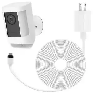 Power Adapter for Ring Spotlight Cam Plus/Pro (Battery), with 25Ft/7.5m Flat ... - Picture 1 of 7