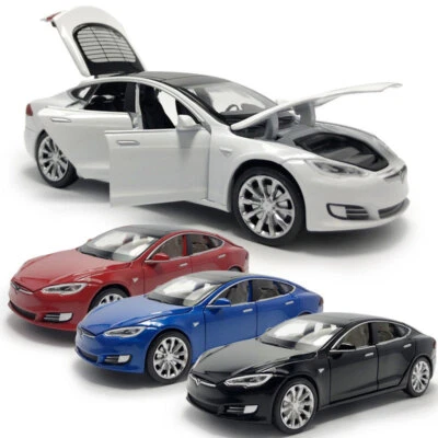 1:32 Tesla Model S 100D Model Car Diecast Toy Cars Boys Toys for Kids Gifts - Image 1 of 4
