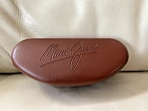 Maui Jim Sunglasses Large Clam Shell Hard Case Only Brown - Picture 1 of 5