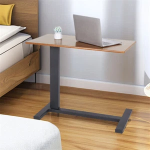 WISFOR Overbed Table Laptop Desk Adjustable Height Hospital Bed Table w Wheels - Picture 1 of 11