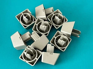 Qty 10 IBM Model M Keyboard Blank Key Stem Pebble (Dark Beige) Keystem Buckling - Picture 1 of 2