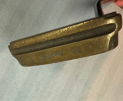 Vintage Spalding 44 Brass Putter Golf Club RH 34.4"  - Image 1 of 4