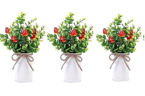 3 Pack Artificial Strawberry Fake Decoration - Picture 1 of 1