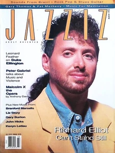 Jazziz Magazine March 1993 Richard Elliot, Duke Ellington, Peter Gabriel - Foto 1 di 2