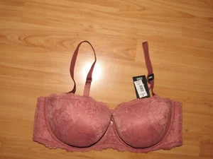 $60 NWT New TORRID 40 DD Curvy Bra Removable Straps Strapless Rose Pink Push Up - Picture 1 of 5