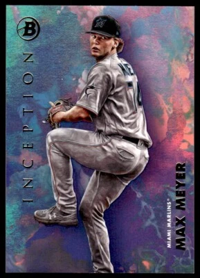 2021 Bowman Inception Max Meyer Miami Marlins #21 - Image 1 of 2