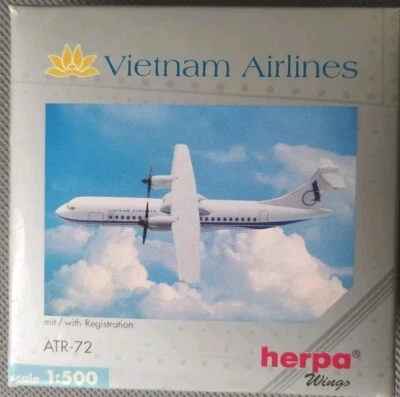 Herpa Wings 1:500 VIETNAM AIRLINES ATR 72 NG New LIMITED EDITION  - Immagine 1 di 4