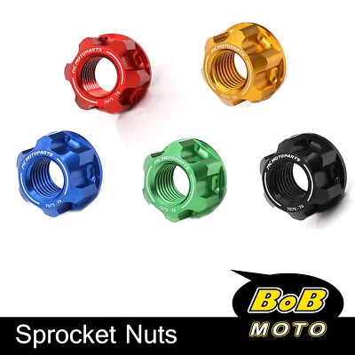 Billet SPOKE6 M10 Rear Sprocket Nuts For Yamaha FZS 1000 Fazer FZ1 01-05 04 03 - Image 1 of 4