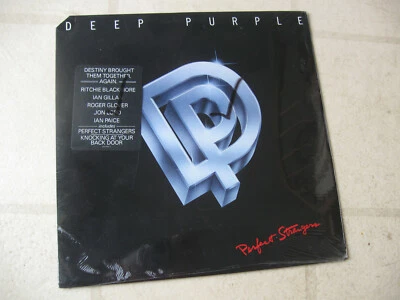 DEEP PURPLE 1984 "perfect strangers" NEW/SEALED ORG VINTAGE PROMO LP wHYPE STCKR - Image 1 of 3