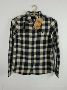 Harley-Davidson Wmns L/S Button Up Plaid Embroidered Studded Logo Checkered Sz M - Picture 1 of 7