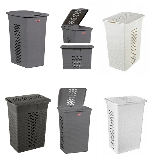 Wäschekorb Wäschesammler Wäschetonne Wäschebox Wäschebehälter Wäschtruhe 35L 55L - Bild 1 von 1