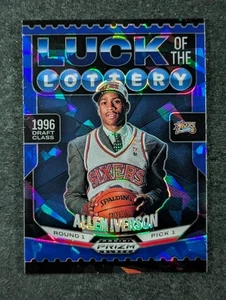 2024-25 Panini Prizm Black ALLEN IVERSON 40/125 Blue Ice Luck Of The Lottery #1 - Picture 1 of 3