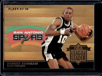 Fleer Dennis Rodman 1994-95 Líderes de la Liga NBA #7 Spurs Foto 1 de 2