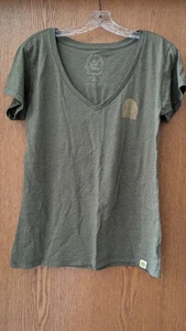 Junior John Deere Farm Motiv V-Ausschnitt T-Shirt XL olivgrün Tiere - Bild 1 von 7