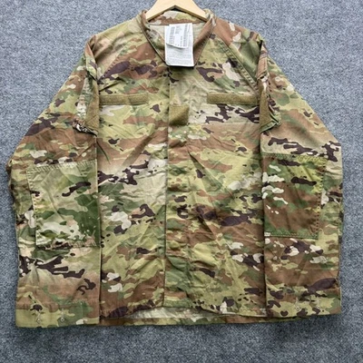 US Military ACU Combat Jacket Men's Size XL Short Insect Repellent OCP Uniform - Image 1 of 4